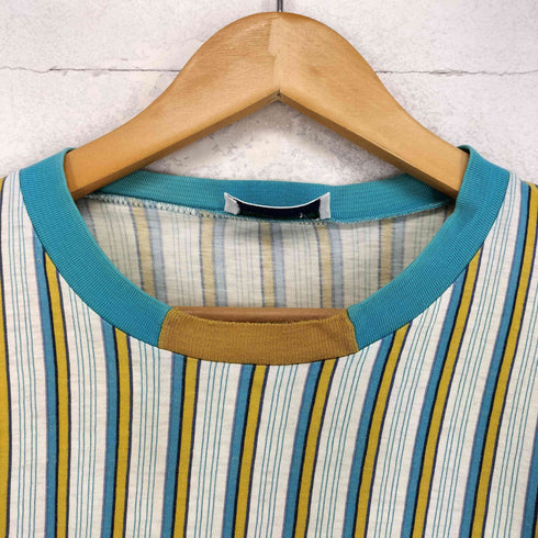 AMBIZIONE MADE IN ITALY ロゴ刺繍ストライプトップス メンズ 5