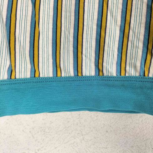 AMBIZIONE MADE IN ITALY ロゴ刺繍ストライプトップス メンズ 5
