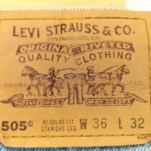 リーバイス Levis 505 ボタン裏436 オレンジタブ ダメージ メンズ W36/L32