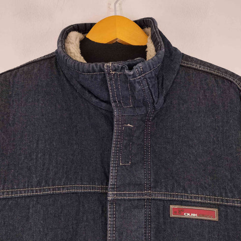 クイックシルバー Quiksilver 裏ボア フルジップ デニムジャケット メンズ import:XL