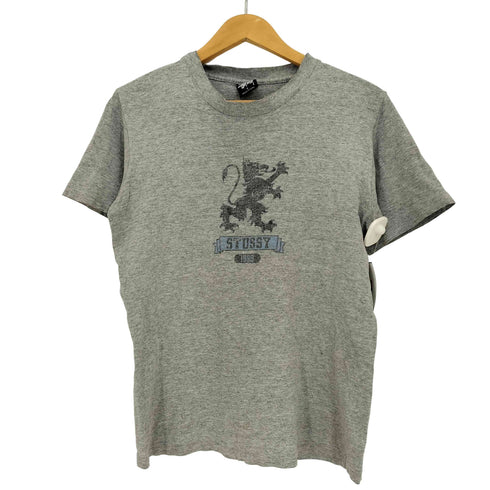 ステューシー Stussy 90S USA製 紺タグ プリント Tシャツ 袖&裾 シングルステッチ メンズ import:S