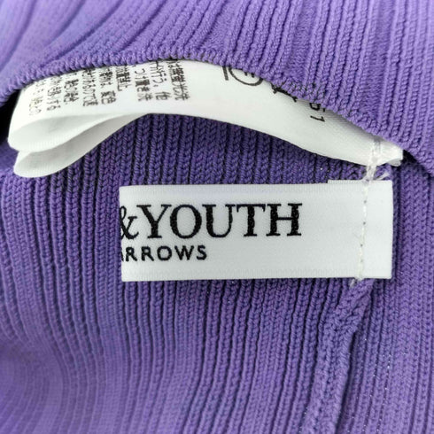 ビューティーアンドユースユナイテッドアローズ BEAUTY & YOUTH UNITED ARROWS オーガンジーリボン リブニットトップス 2WAYウォッシャブル レディース