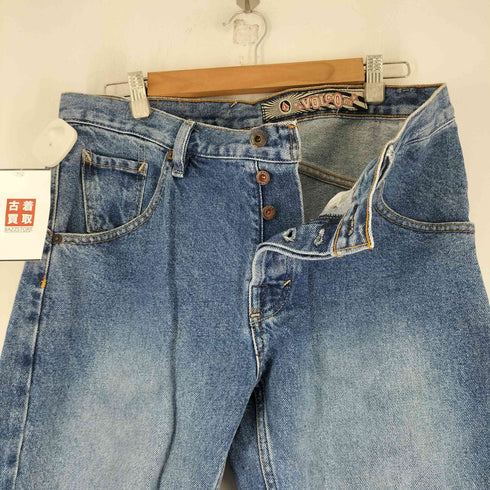 ヴォルコム VOLCOM ウォッシュ加工ストレートデニムパンツ メンズ