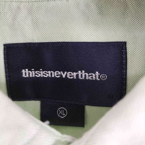 ディスイズネバーザット thisisneverthat S/S BD シャツ メンズ JPN:XL
