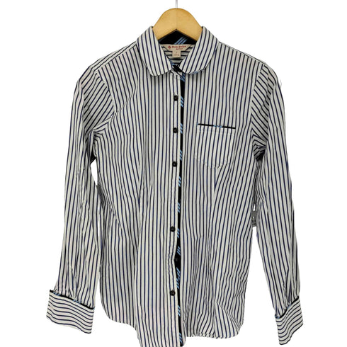 ブルックスブラザーズレッドフリース BROOKS BROTHERS REDFLEECE ストライプ柄 ロングスリーブシャツ レディース 2