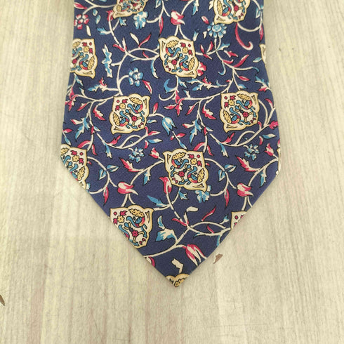 クリスチャンディオール Christian Dior 総柄シルクネクタイ MADE IN ITALY メンズ