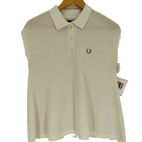 フレッドペリー FRED PERRY 別注 ノースリーブ ポロシャツ レディース UK:10