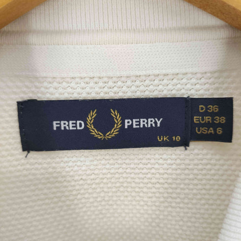 フレッドペリー FRED PERRY 別注 ノースリーブ ポロシャツ レディース UK:10