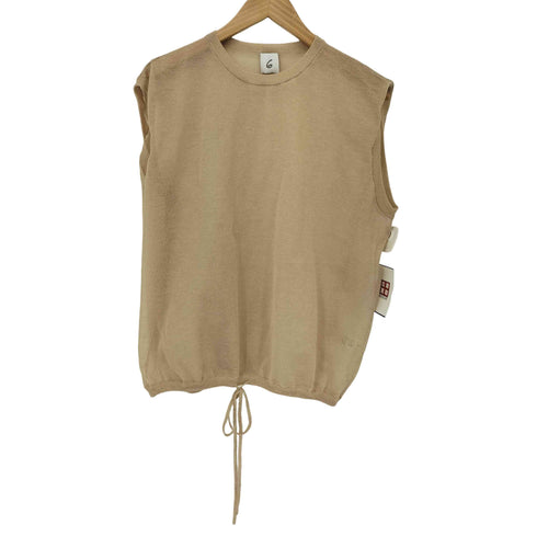 ロクビューティーアンドユースユナイテッドアローズ 6 BEAUTY & YOUTH UNITED ARROWS FRILL NO SLEEVE TOP レディース