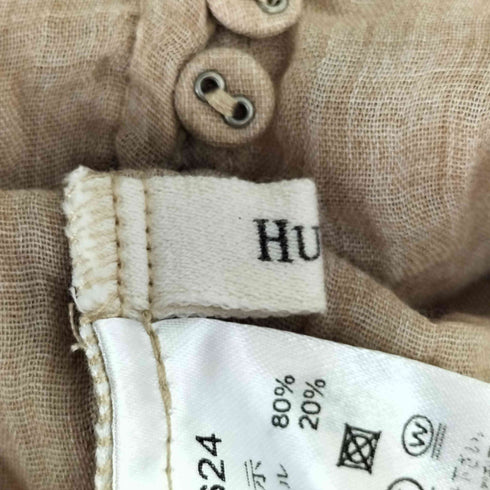 HUG.U シャツ ナチュラル スキッパー レディース FREE