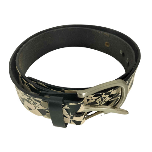 ヴォルコム VOLCOM 総柄 レザーベルト メンズ