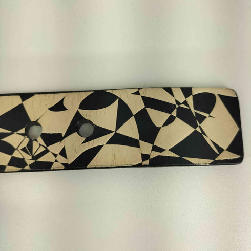 ヴォルコム VOLCOM 総柄 レザーベルト メンズ