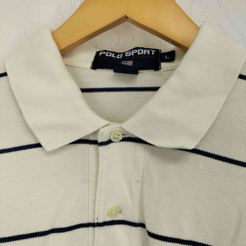 ポロスポーツラルフローレン POLO SPORT RALPH LAUREN ポニー刺繍 ボーダーポロシャツ メンズ L