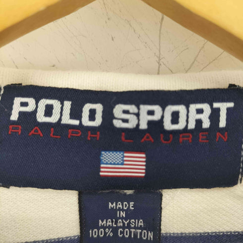 ポロスポーツラルフローレン POLO SPORT RALPH LAUREN ポニー刺繍 ボーダーポロシャツ メンズ L