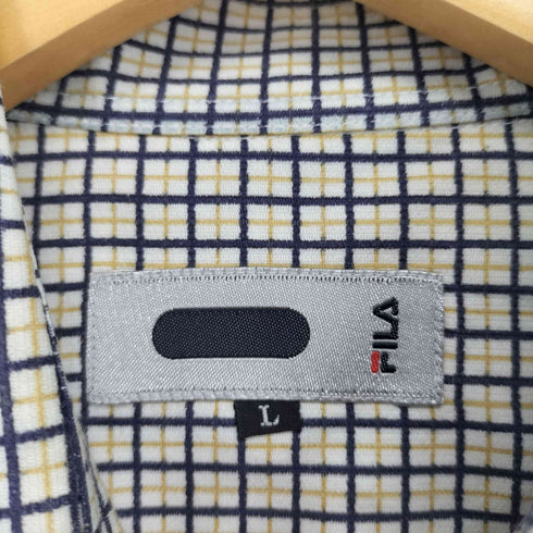 フィラ FILA チェック柄 ボタンダウンシャツ メンズ L