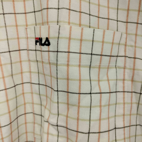 フィラ FILA チェック柄 ロングスリーブシャツ メンズ L