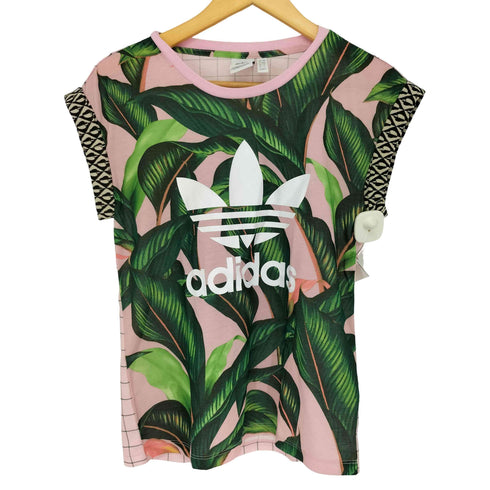 アディダスオリジナルス adidas Originals The Farm Company ボタニカル柄Tシャツ レディース JPN:S