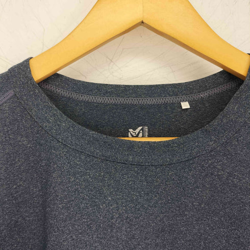 ミレー MILLET プリントロゴ ロングスリーブカットソー メンズ S