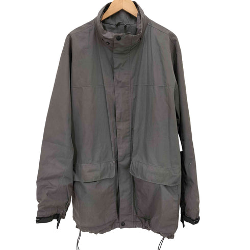 エディーバウアー Eddie Bauer WEATHEREDGE 比翼 ジップアップ スタンドカラー ジャケット メンズ import:L