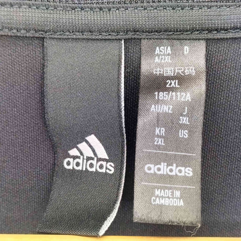 アディダス adidas スリーストライプス レギュラーフィット ダブルニット トラックトップ メンズ 3XL