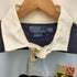 ポロバイラルフローレン Polo by RALPH LAUREN CUSTOM FIT 紋章 刺繍 ボーダー L/S ラガー シャツ メンズ import:L