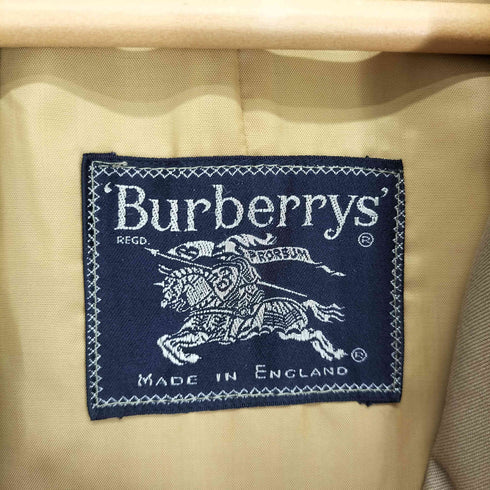 バーバリーズ BURBERRYS 70~80S MADE IN ENGLAND COMMUTER 2 裏地チェックステンカラーコート メンズ