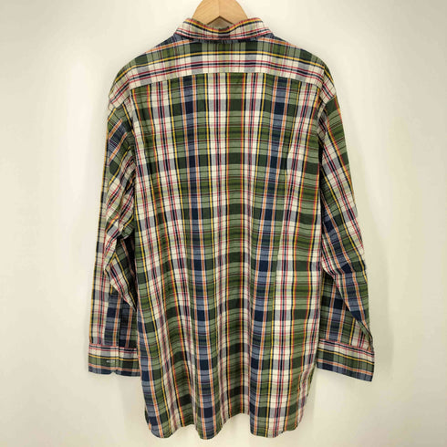 ポロバイラルフローレン Polo by RALPH LAUREN チェック グランパ ディティール L/S シャツ ポニー無し チンスト メンズ import:XL