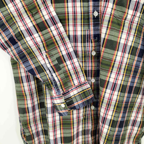 ポロバイラルフローレン Polo by RALPH LAUREN チェック グランパ ディティール L/S シャツ ポニー無し チンスト メンズ import:XL