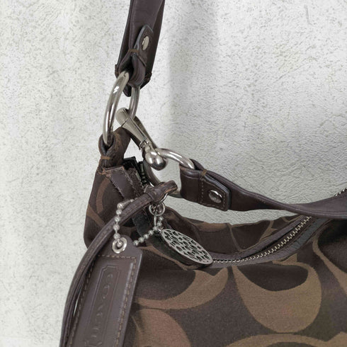 コーチ COACH シグネチャーロゴ レザー切替ショルダーバッグ 2WAY レディース