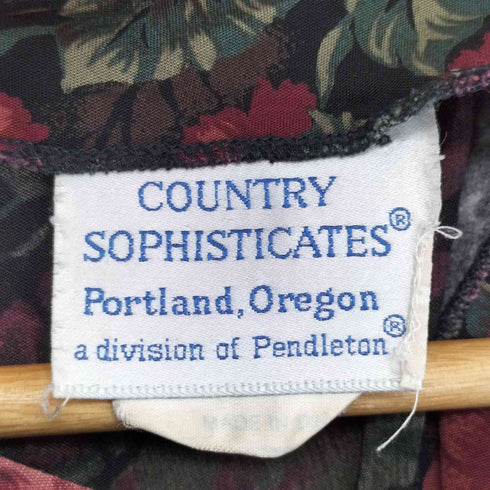 ペンドルトン PENDLETON country sophisticates USA製 花柄 ブラウス レディース