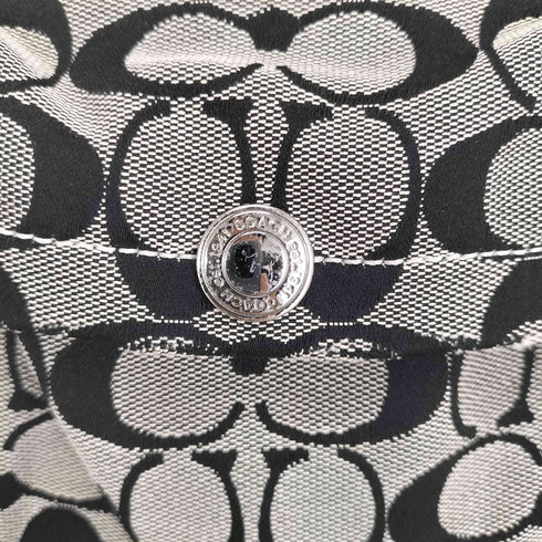 コーチ COACH シグネチャーロゴ レザー×キャンバス ショルダーバッグ レディース