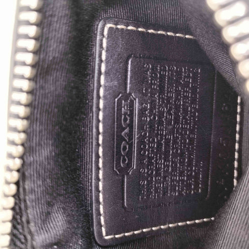 コーチ COACH シグネチャーロゴ レザー×キャンバス ショルダーバッグ レディース
