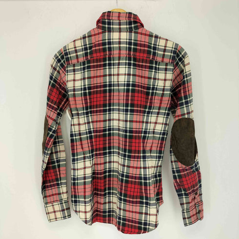ラルフローレン RALPH LAUREN チェック柄 エルボーパッチ 長袖チェックシャツ レディース JPN:2
