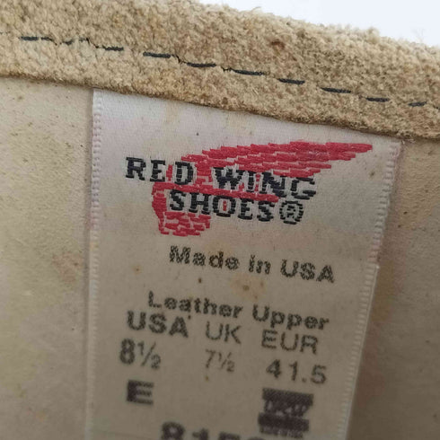 レッドウィング RED WING USA製 スウェード ペコスブーツ メンズ 8 1/2
