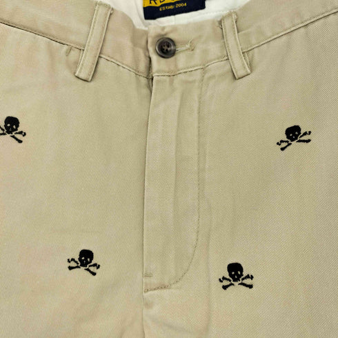 ラグビーラルフローレン Rugby Ralph Lauren スカル刺繍 スリム チノパンツ メンズ 29/30