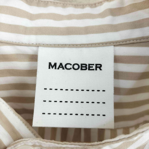 マコバ macober ストライプシャツ レディース