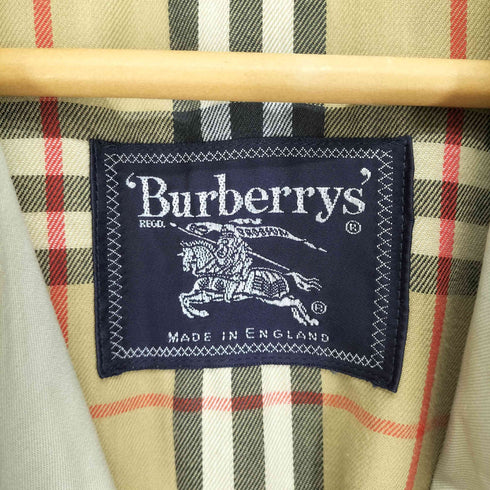 バーバリーズ BURBERRYS MADE IN ENGLAND 裏地ノヴァチェックステンカラーコート レディース 10R