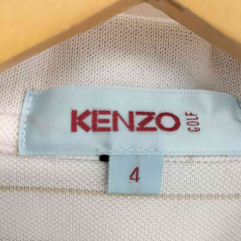 ケンゾーゴルフ KENZO GOLF ボーダー半袖ポロシャツ メンズ 4