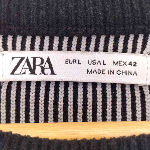 ザラ ZARA ボックスシルエット リブニット メンズ import:L