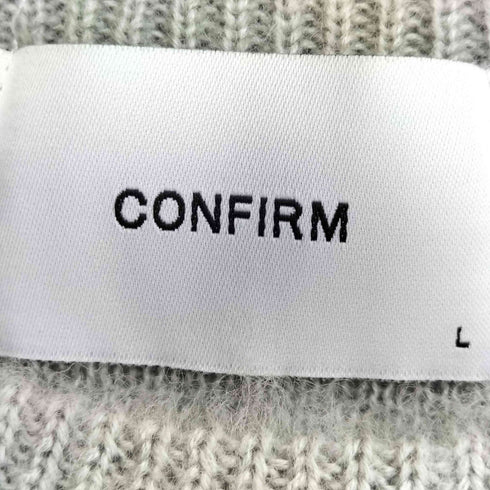 コンファーム CONFIRM モヘアライク ルーズシルエット グラデーション 煙柄ジャガード シャギープルオーバーニット メンズ import:L