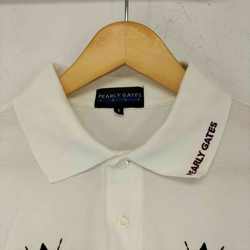 パーリーゲイツ PEARLY GATES GOLF 刺繍ロゴ アーガイルポロシャツ メンズ 5
