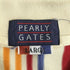 パーリーゲイツ PEARLY GATES 刺繍ロゴ ストライプ鹿の子ポロシャツ メンズ L