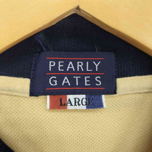 パーリーゲイツ PEARLY GATES 刺繍ロゴ 鹿の子ポロシャツ メンズ L