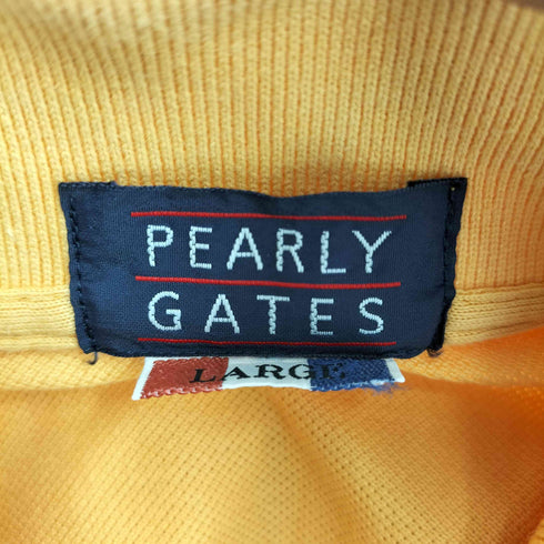 パーリーゲイツ PEARLY GATES 刺繍ロゴ 鹿の子ポロシャツ メンズ L
