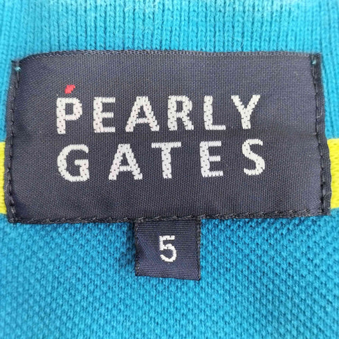 パーリーゲイツ PEARLY GATES ワッペンロゴ 鹿の子ポロシャツ メンズ 5