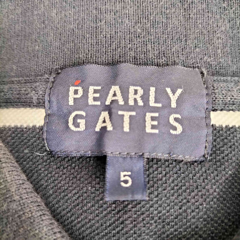 パーリーゲイツ PEARLY GATES ワッペンロゴ 鹿の子ポロシャツ メンズ 5