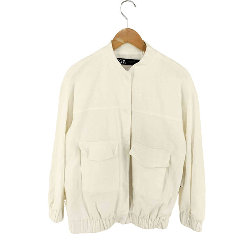 ザラ ZARA LONGLINE OVERSIZED BOMBER JACKET レディース import:XS
