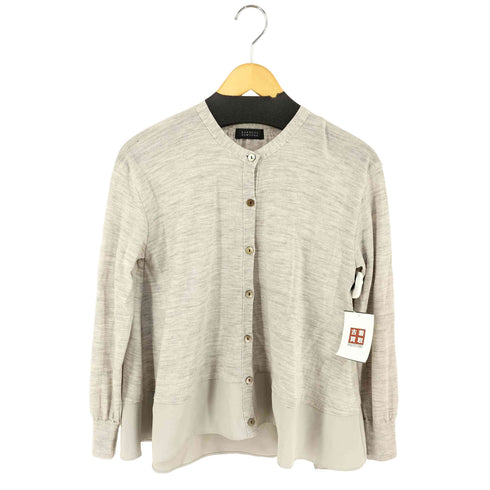 バーニーズニューヨーク BARNEYS NEWYORK ウールクルーネックカーディガン レディース