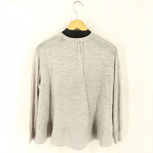 バーニーズニューヨーク BARNEYS NEWYORK ウールクルーネックカーディガン レディース