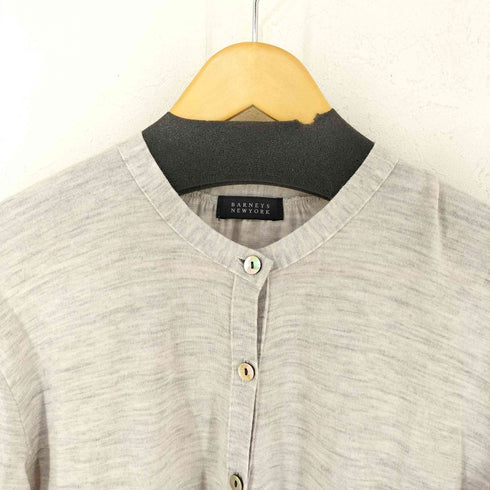 バーニーズニューヨーク BARNEYS NEWYORK ウールクルーネックカーディガン レディース